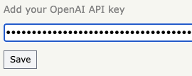 HN+ - Adding OpenAI API key