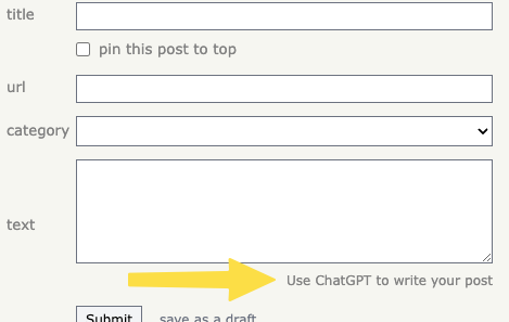 HN+ - using ChatGPT when submitting a post